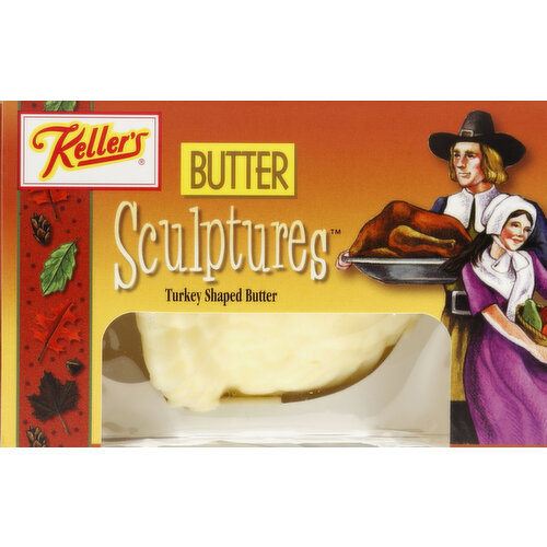 Keller's Butter Sculptures Turkey Shaped Butter, 4 Oz. 