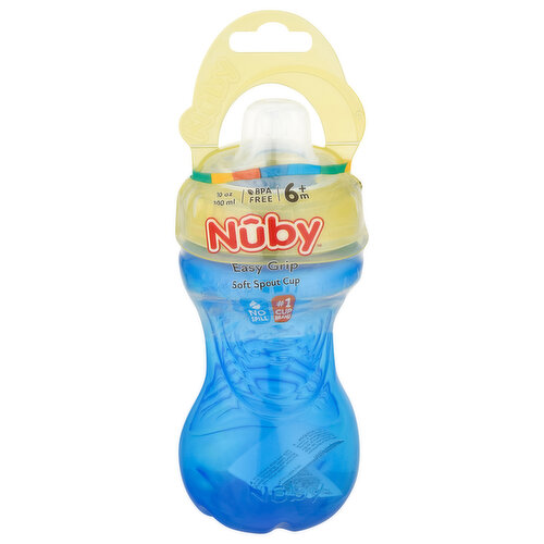 Nuby Soft Spout Cup, Easy Grip, 6m+