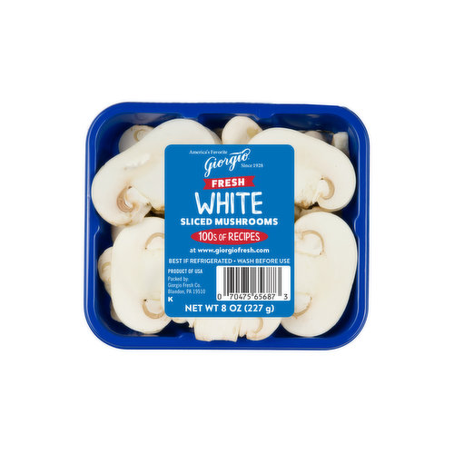 Giorgio Fresh White Sliced Mushrooms