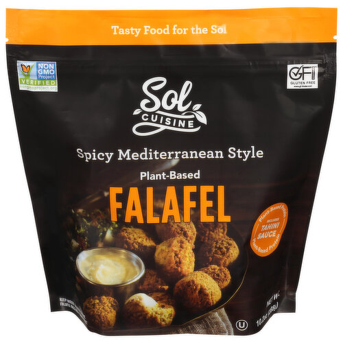 Sol Cuisine Falafel, Plant-Based, Spicy Mediterranean Style