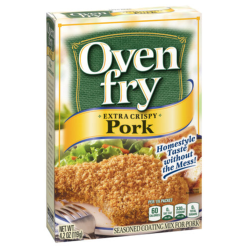 Oven Fry Seasoned Coating Mix, for Pork, Extra Crispy