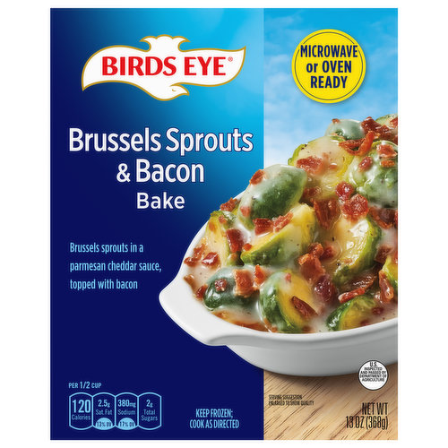 Birds Eye Brussels Sprouts and Bacon Bake Frozen Side