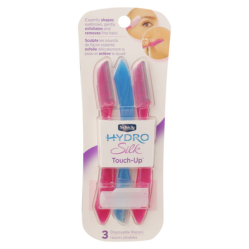 Schick Hydro Silk Touch-Up Razors, Disposable