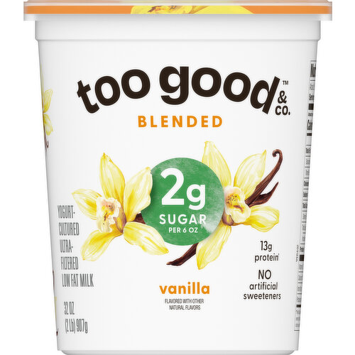 Too Good & Co. Yogurt, Blended, Vanilla
