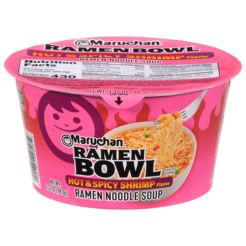 Maruchan Ramen Bowl, Hot & Spicy Shrimp Flavor