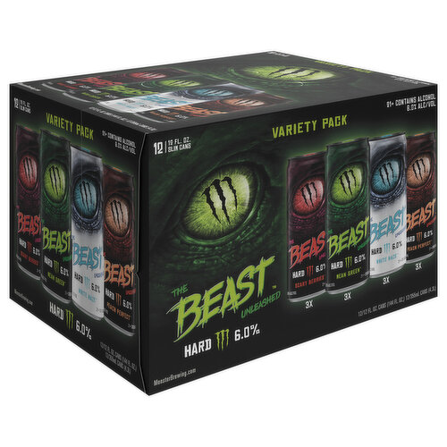 モンスターエナジー  THE BEAST UNLEASHED Monster Brewing The Beast Unleashed Variety Pack Flavored