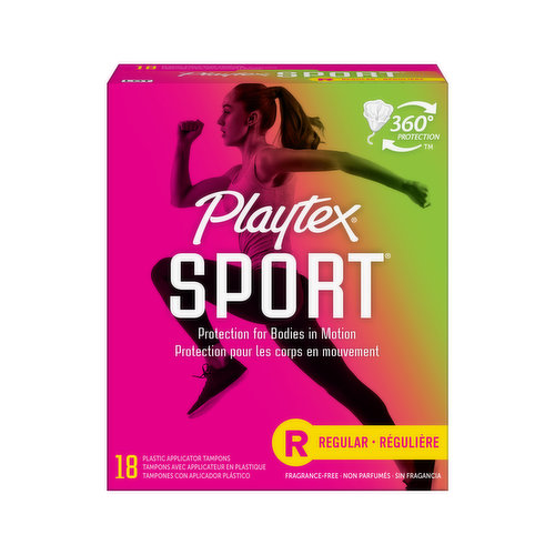 Playtex Sport Regular Sport Unscented Tampons