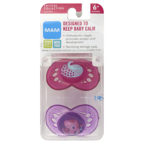 LOT of 4 MAM Perfect Silicone Pacifiers : blue,pink green 0-6 Months w/case  - Simpson Advanced Chiropractic & Medical Center