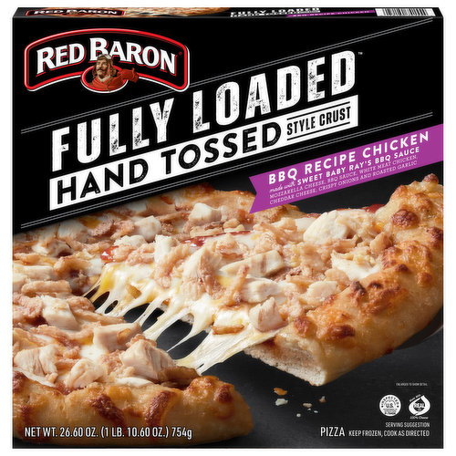 Red Baron Fully Loaded Pizza, Hand Tossed Style Crust, BBQ Chicken Recipe