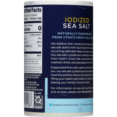 Morton Iodized Sea Salt