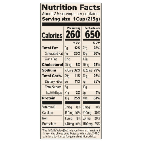Stouffer's Lasagna, Large Size