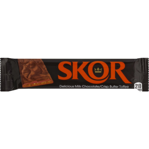 Skor Candy Bar, Milk Chocolate/Crisp Butter Toffee