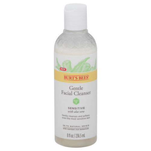 Burt's Bees Gentle Facial Cleanser, Sensitive with Aloe Vera