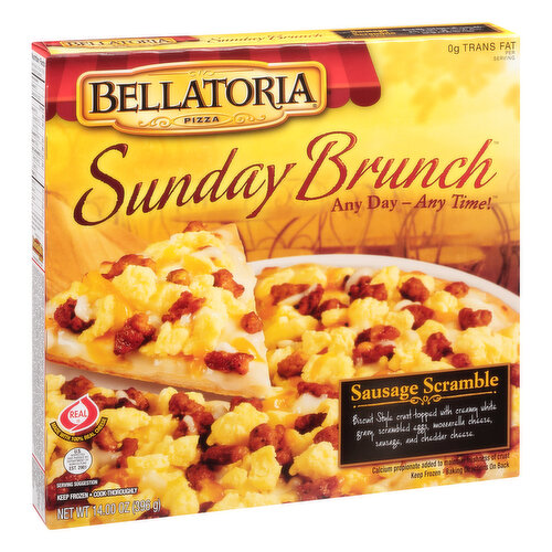 Bellatoria Pizza Sunday Brunch Pizza, Sausage Scramble