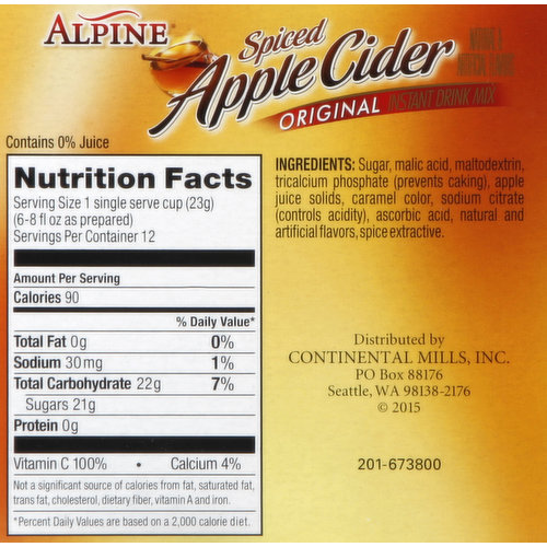 Alpine Apple Cider Nutrition Facts Besto Blog