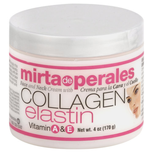 Mirta de Perales Face and Neck Cream, with Collagen Elastin