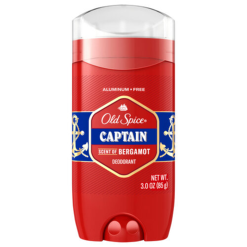 Old Spice Deodorant, Captain, Scent of Bergamot