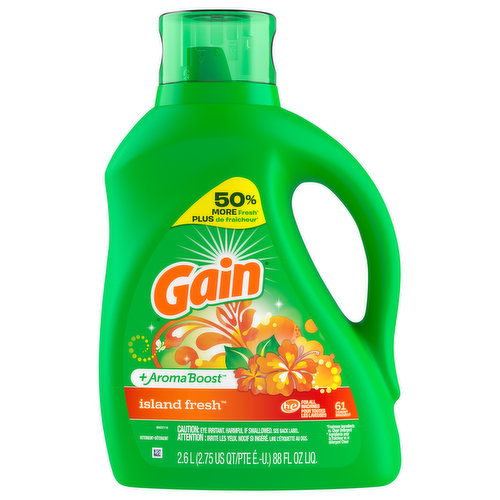Gain + Aroma Boost Detergent, Island Fresh