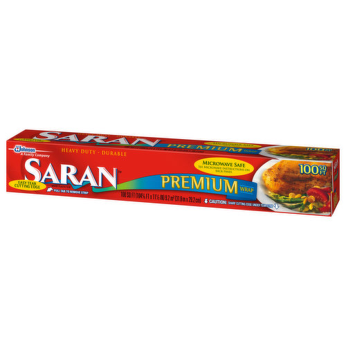 Saran Wrap Classic Premium Plastic Wrap, 100sq ft