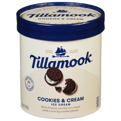 Tillamook Ice Cream, Cookies & Cream