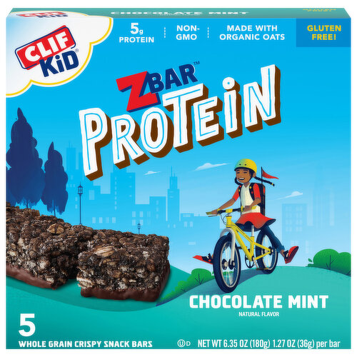 Zbar Crispy Snack Bars, Whole Grain, Chocolate Mint