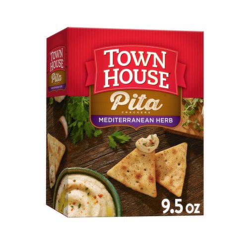Town House Oven Baked Crackers, Mediterranean Herb