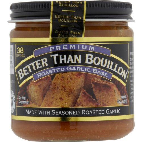 Better Than Bouillon Garlic Base, Premium, Roasted - 8 oz