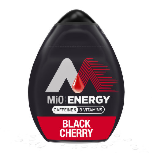 Mio Black Cherry Naturally Flavored Liquid Water Enhancer with Caffeine & B Vitamins