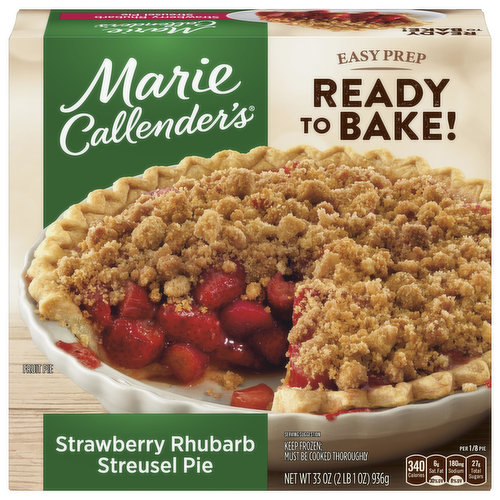 Marie Callender's Strawberry Rhubarb Streusel Pie Frozen Dessert