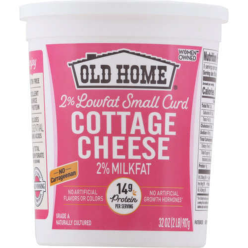 Naturally cultured. No carrageenan. No artificial growth hormones (Our farmers pledge no artificial growth hormones. No significant difference has been shown in milk from cows treated with the artificial growth hormone rbST and non rbST treated cows). Quality foods since 1925. Quality from award winning Old Home Foods. Pasteurized. Please recycle. Women owned.