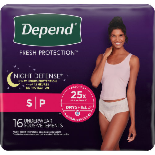 Depends Fresh Protection Adult Incontinence Underwear for Women