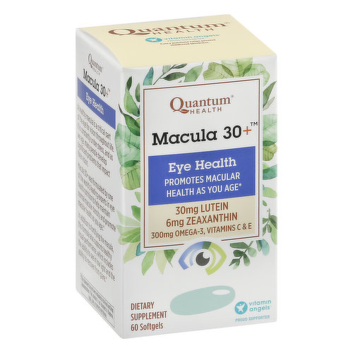 Quantum Health Eye Health, Macula 30+, Softgels