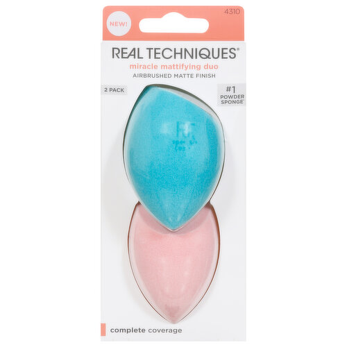 Real Techniques Sponge, Miracle Mattifying Duo