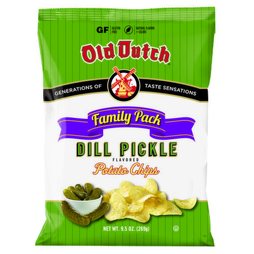 Old Dutch Foods Family Pack Dill Pickle Potato Chips