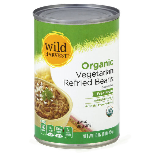 Wild Harvest Refried Beans, Organic, Vegetarian