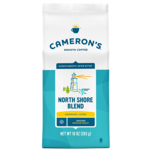 Cameron's Smooth Coffee, Ground, Medium Roast, North Shore Blend