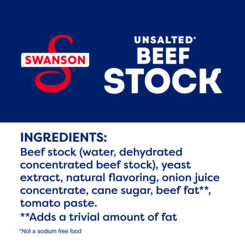 Swanson® 100% Natural Unsalted Beef Stock