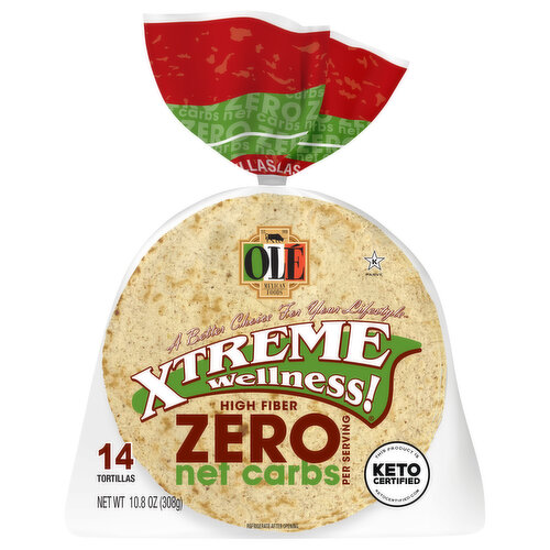 Ole Mexican Foods Xtreme Wellness! Tortillas, High Fiber