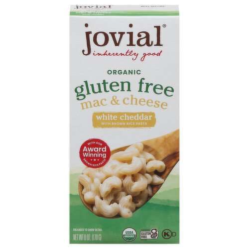 Jovial Mac & Cheese, White Cheddar, Gluten Free