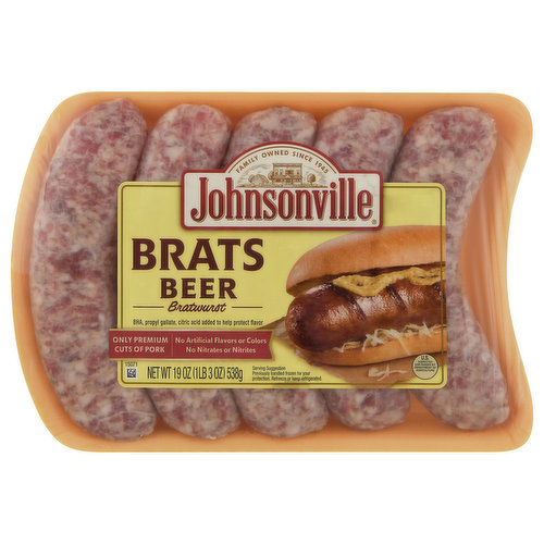 Johnsonville Bratwurst, Beer, Brats