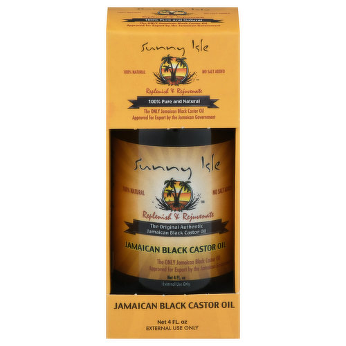 Sunny Isle Castor Oil, Jamaican Black, Replenish & Rejuvenate