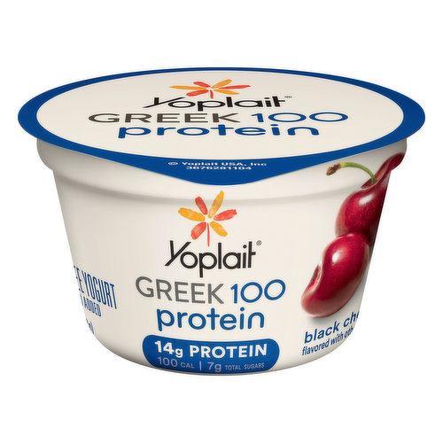 Yoplait Yogurt, Fat Free, Black Cherry, Greek 100 Protein