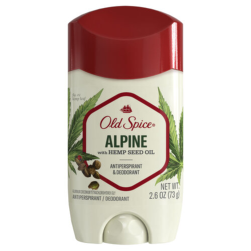 Old Spice Fresh Collection Old Spice Men's Antiperspirant & Deodorant Alpine with Hemp Oil, 2.26oz