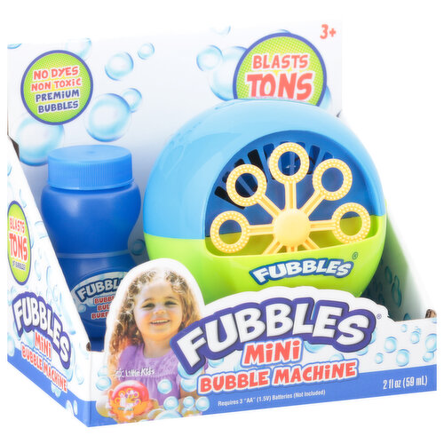 Fubbles Bubble Machine, Mini, 3+