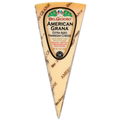 BelGioioso American Grana Cheese, Parmesan, Extra Aged