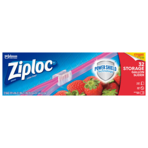 Ziploc Slider Bags, Storage, Gallon