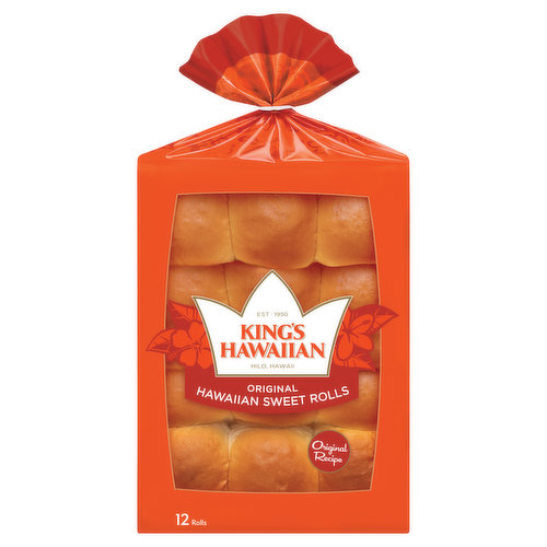 King's Hawaiian Rolls, Hawaiian Sweet, Original