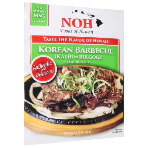 NOH Foods Of Hawaii Seasoning Mix, Korean Barbecue