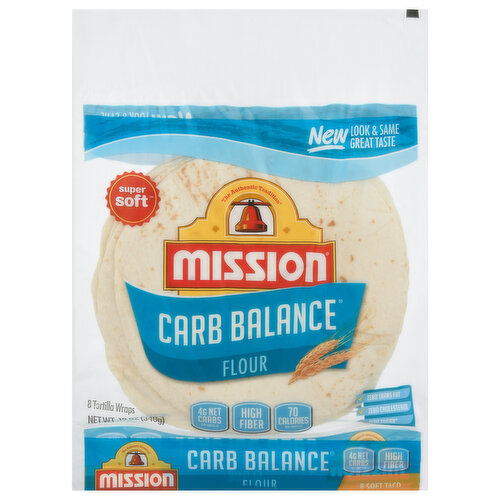 Mission Carb Balance Tortilla Wraps, Flour