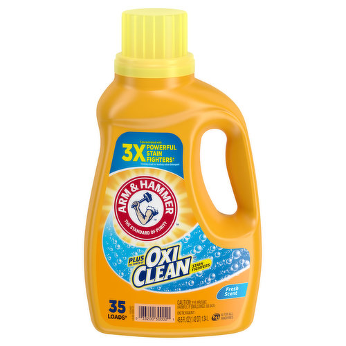 Arm & Hammer Plus OxiClean Detergent, Stain Fighters, Fresh Scent